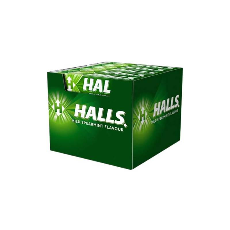 Halls Bala Hortelã Verde — 20 x 33,5 g
