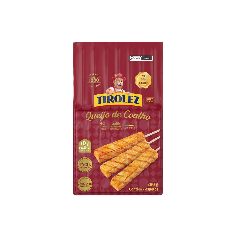 Tirolez Queijo Coalho — 10 x 280 g